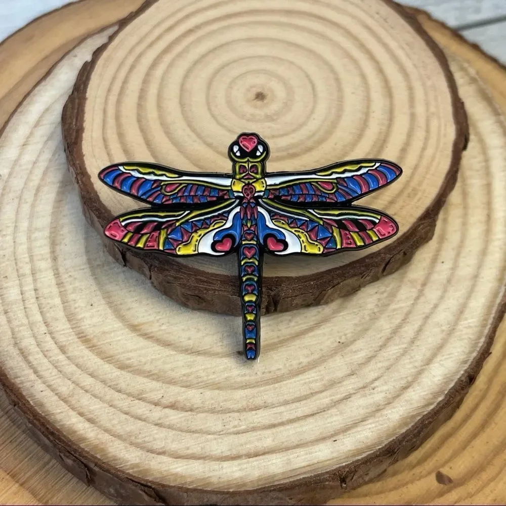Colorful Dragonfly Enamel Pin/ Brooch Lapel